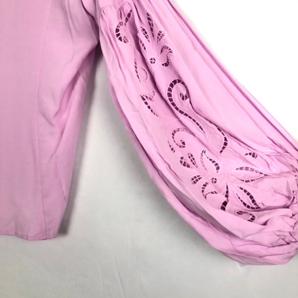 NWT Laundry by Shelli Segal Balloon Sleeve Blouse - Picture 7 of 10